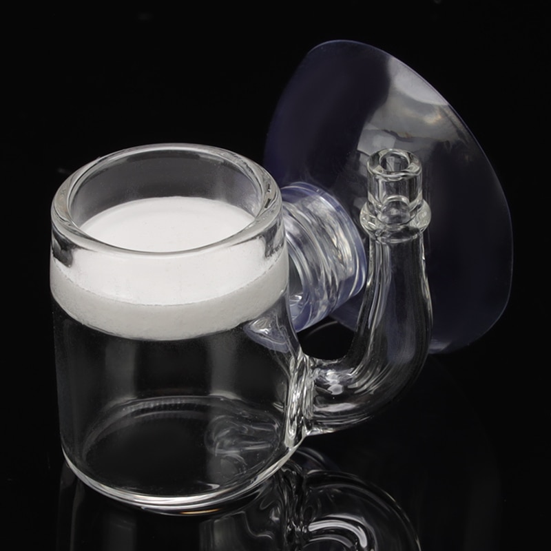 Akvarium  co2 diffuser glas platt vattenraffinör fisktank sugkopp vattenväxter tank mossa  co2 atomizer bubbelreaktor