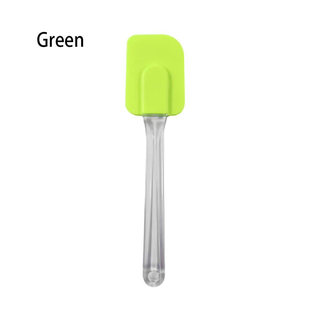 High Temperature Silicone Scraper To Make Cake Baking Cream Spatula: Green