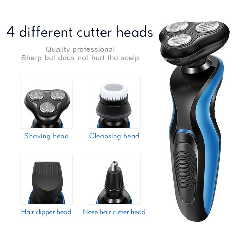 3D mężczyźni golarka elektryczna ruchome głowice ostrze trymer robić nosa maszynka robić golenia IPX7 wodoodporna akumulator elektryczny broda brzytwa F35