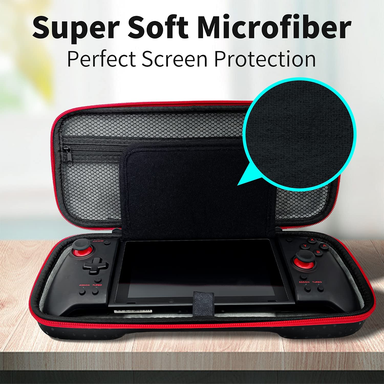 Hülle für nintendo switch pro, aufbewahrungstasche mit hartschalenkabel