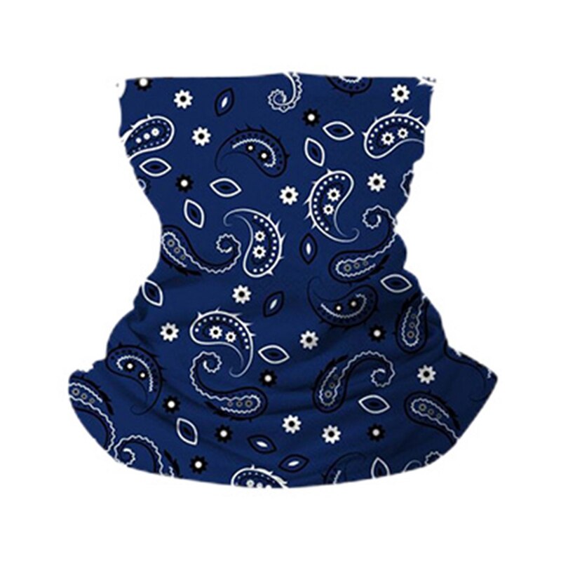 1pc cashew bloemenprint wandelsjaals heren polyester ademende kraag winddicht anti uv nekbedekking gezichtsmasker fietsbandana: Nb