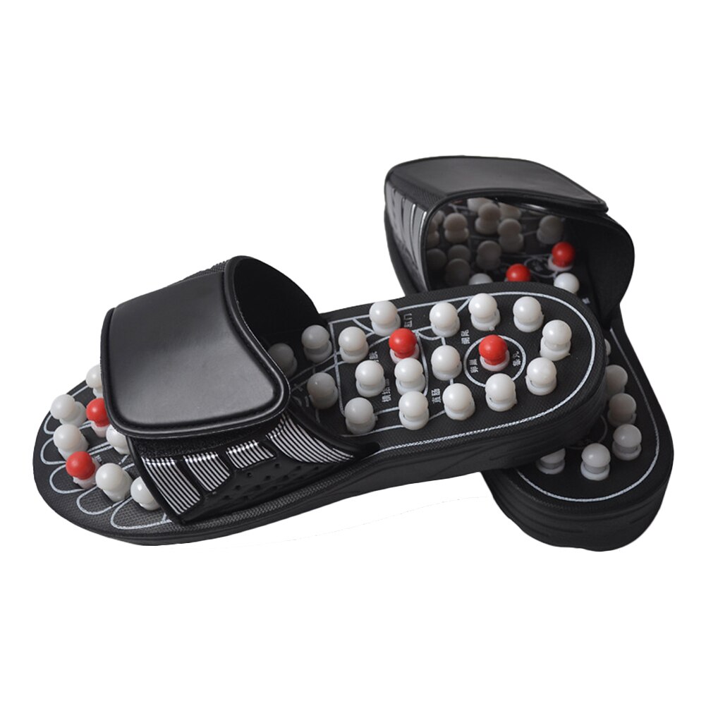 Acu-Punt Slippers Accupressure Massage Voet Massager Flip Flop Sandalen voor Vrouwen Mannen: WHITE / 39