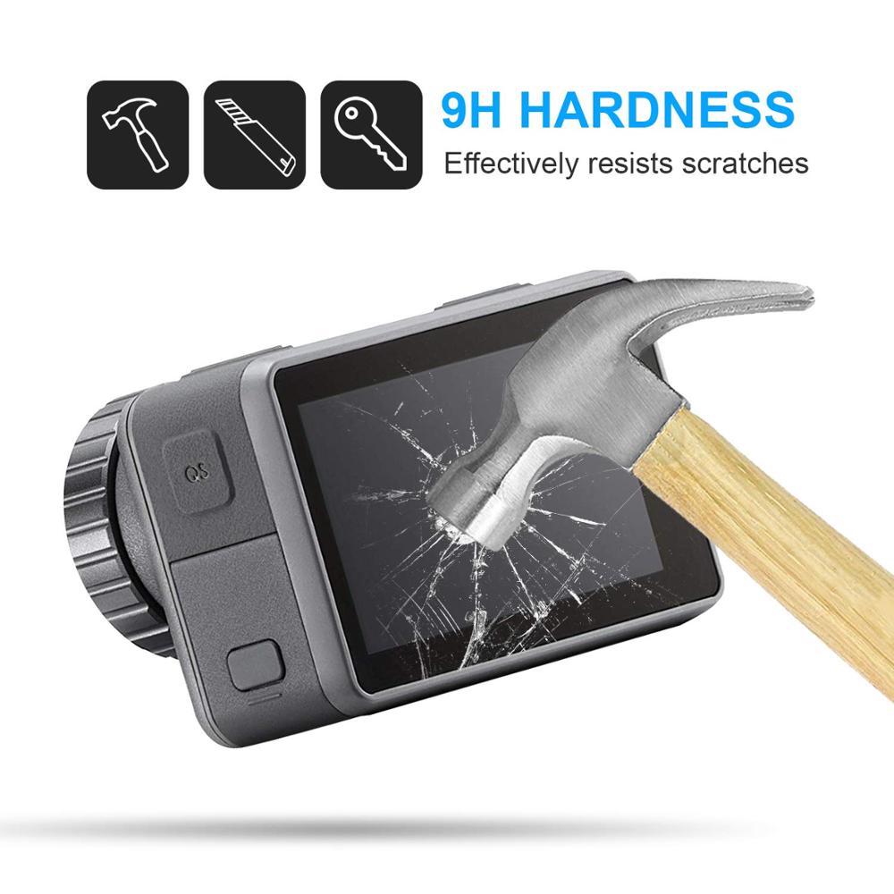 Beskyttelsesglass til dji osmo actionkamera skjermbeskytter linse beskyttende filmdeksel til osmo handling tilbehør sport