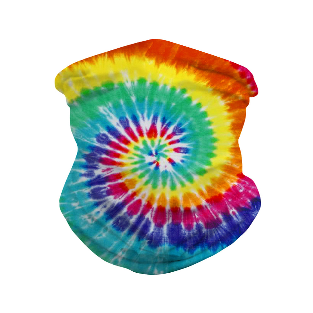 Tie-Dye Gradiënt Afdrukken Mannen En Vrouwen Beanie Hoofdband Hood Masker Hals Gaitere Sjaal Stof Vierkante cap Trend: G