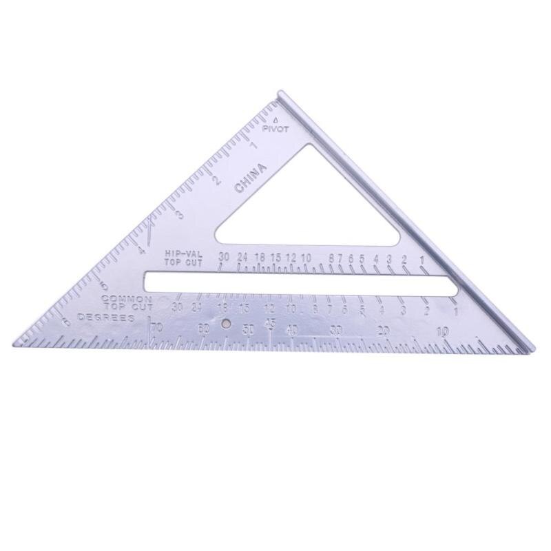 Aluminiumslegering hastighed firkantet vinkelmåler geringsramme tri-firkantet linje sav guide måling meter firkantet snedker lineal