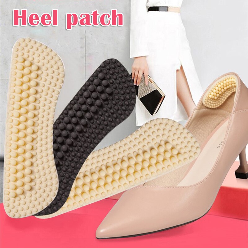 4D Hak Patch Silicone Rubber Hak Sticker Met Zachte Anti-Dragen Dots 2/4/5/6mm Dik Voor Hoge Hakken Schoenen Te Los YS-BU