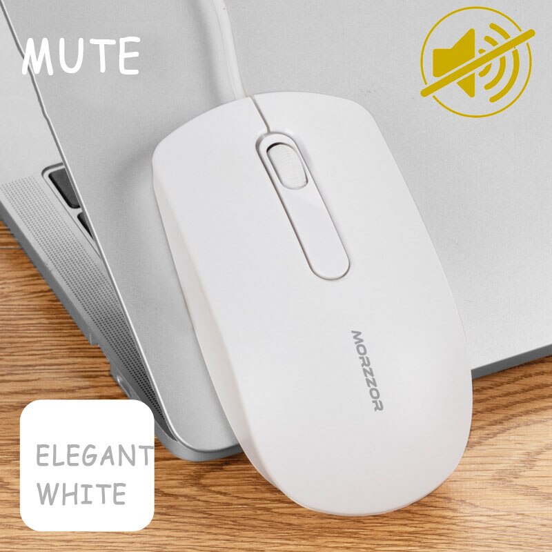 Silent Mute Click Gaming Wired Mouse Optical Wired Game Mouse Support Desktop/ Laptop Support Windows 10/8/7: option 5