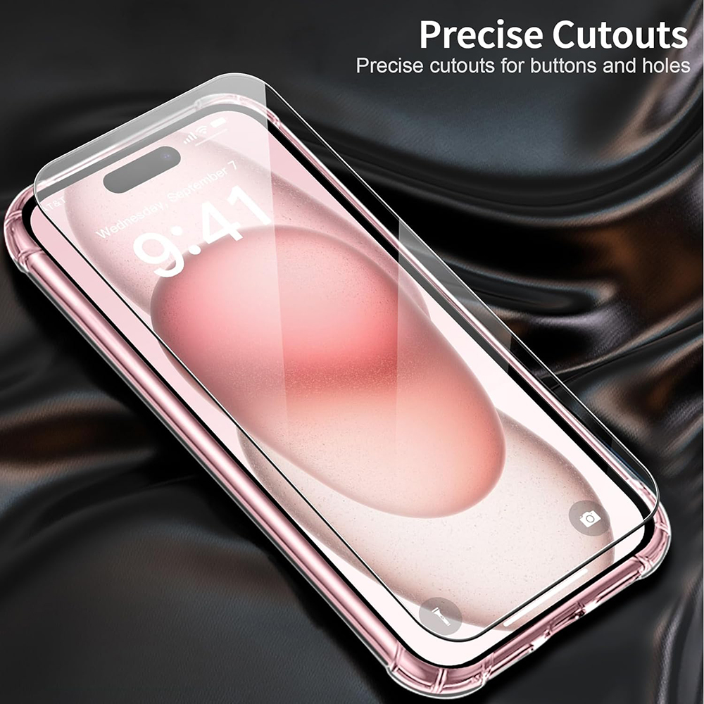 IPhone Rosa Custodia Trasparente Antishock Per IPhone 14, 13, 12, 11, X, 8, 7 - Silicone Ultra Sottile Copertina Silicone Per IPhone 13 12