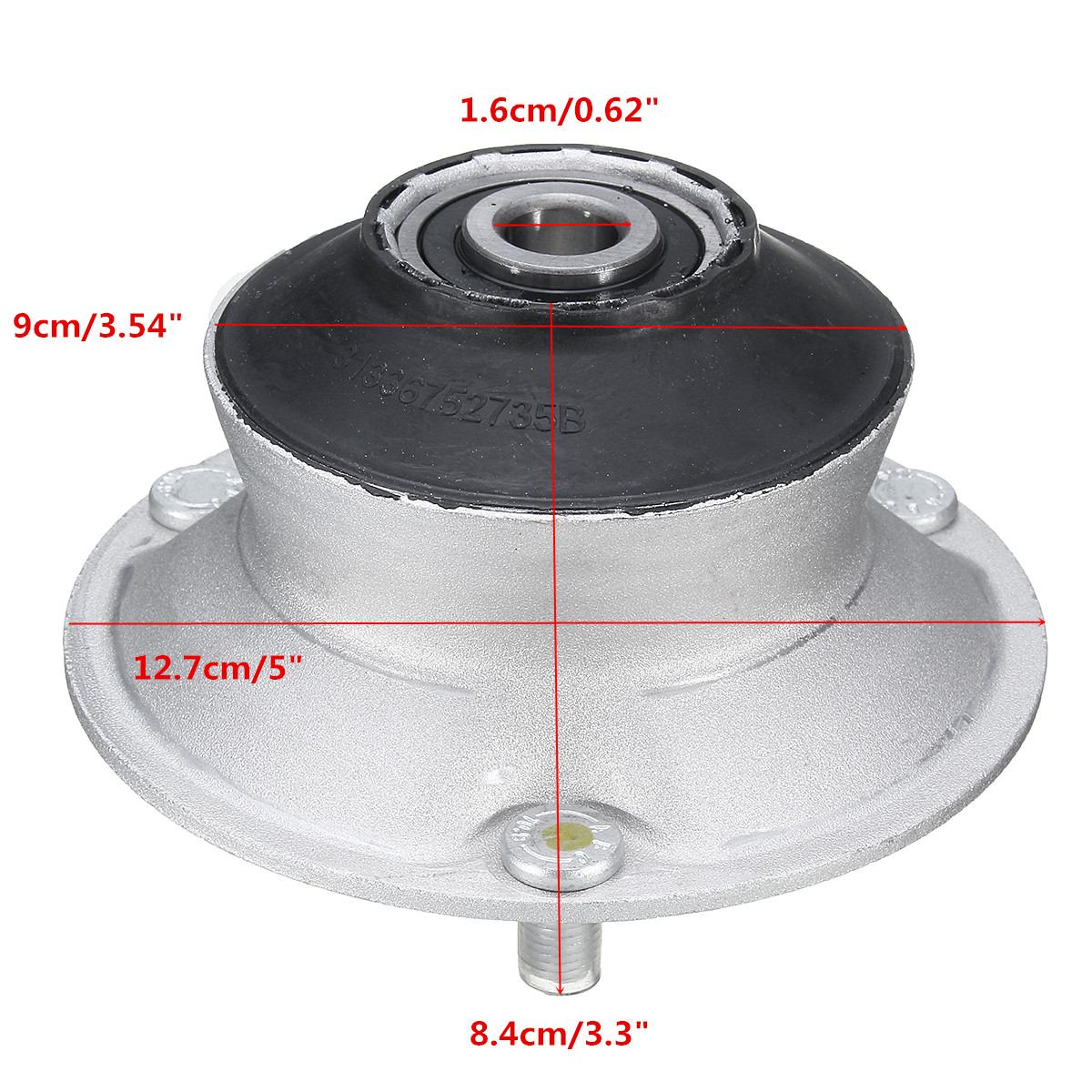 2 uds suspensión delantera choque superior montajes de puntal para BMW E46 E60 E90 325i 330i 335i 328i 525i 528i X3 3003133601, 31336760943