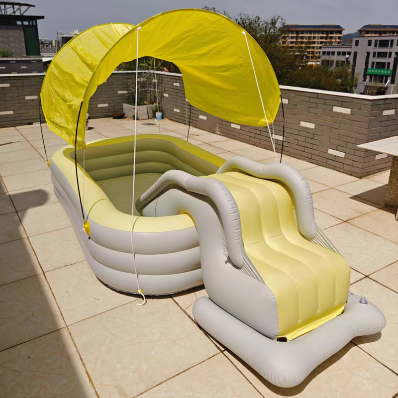 2.1/2.6/3.1M Inflatable Swimming Pool PVC Framed Swimming Pool Thickening Swimming Pool for Summer Outdoor Indoor