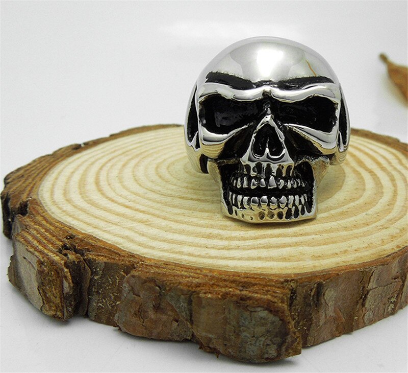 Zorcvens Gothic Heren Rvs Cool Skull Ring