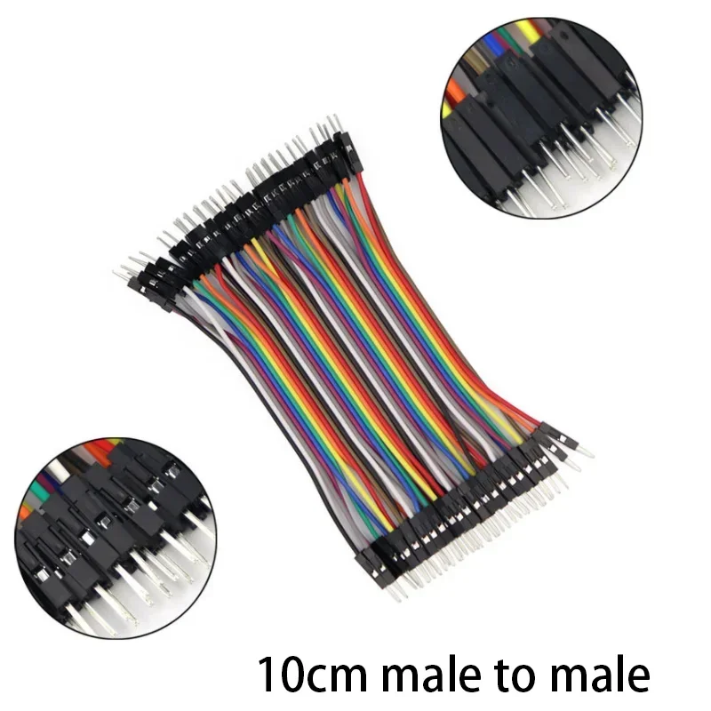 40-120PCS Jumper Wire DuPont Line DuPont Cable Connection male to male+female to female and male to female for Arduino DIY KIT: Green Jade
