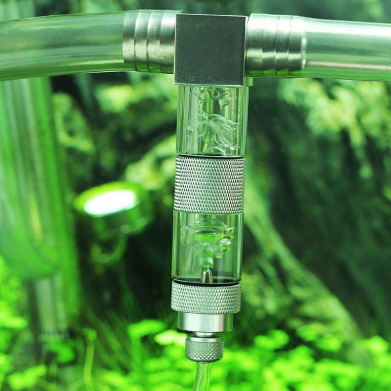 Atomizador externo de CO2 de 12/16mm para acuario, tanque de peces, Reactor contador de burbujas