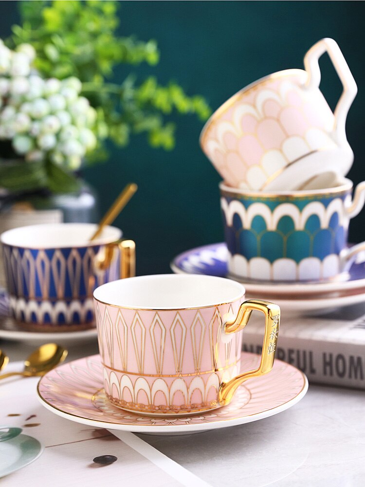 Cute Modern Coffee Cup And Saucer Set Travel Eco Friendly Cup And Saucer Drinkware Filizanki Do Kawy Reusable Mug BD50CS