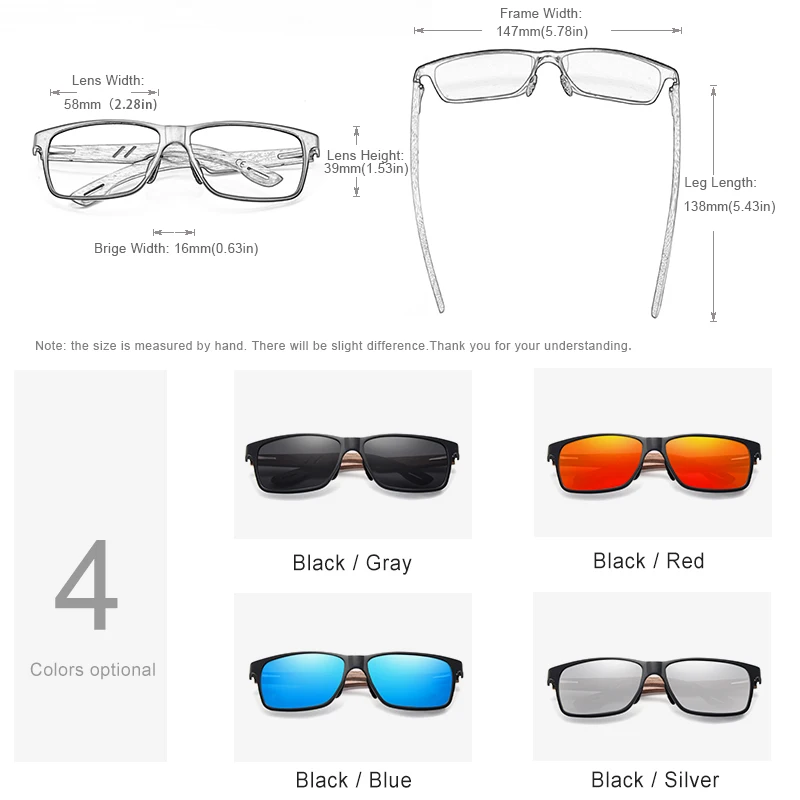 KINGSEVEN Aluminium Handgemachte Walnuss Holz Sonnenbrille Männer Polarisierte Sonnenbrille Für Frauen Anti-Blendung Spiegel Objektiv