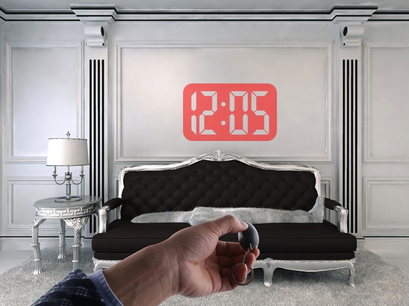 Digital Time Projection Clock Mini LED Clock With Time Projection Portable Digital Watch Night Light Magic Projector Clock