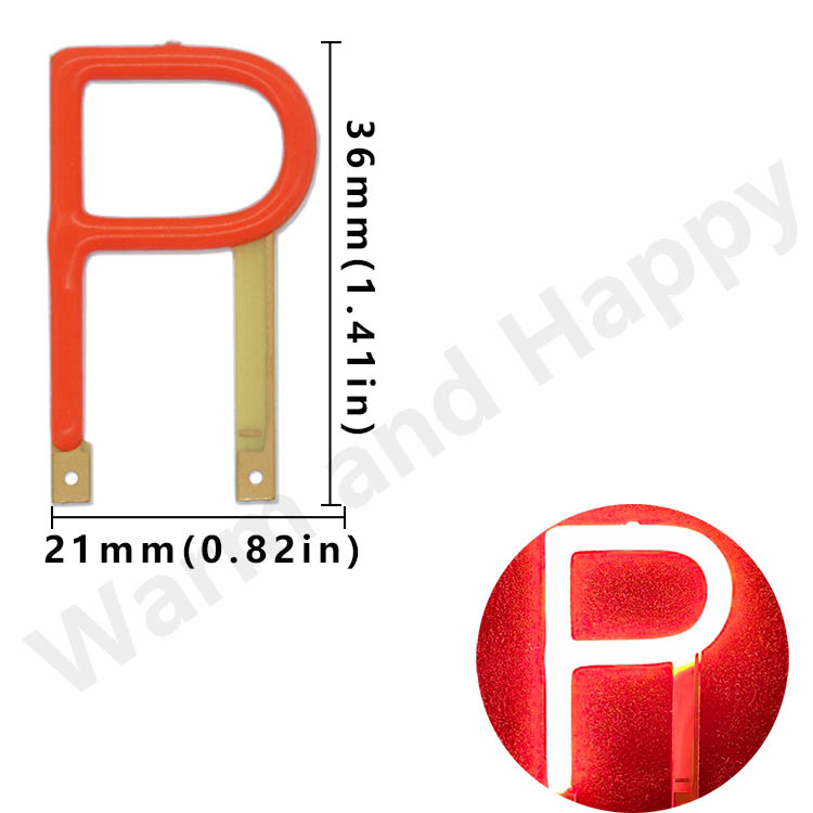 N-Z Letter Licht Decoratie Rood Licht 0.45W Led Lichtgevende Gloeidraad DC2.8-3.0V Nachtlicht Bruiloftsfeest Outdoor Decoratie Gebruik: Lavendel