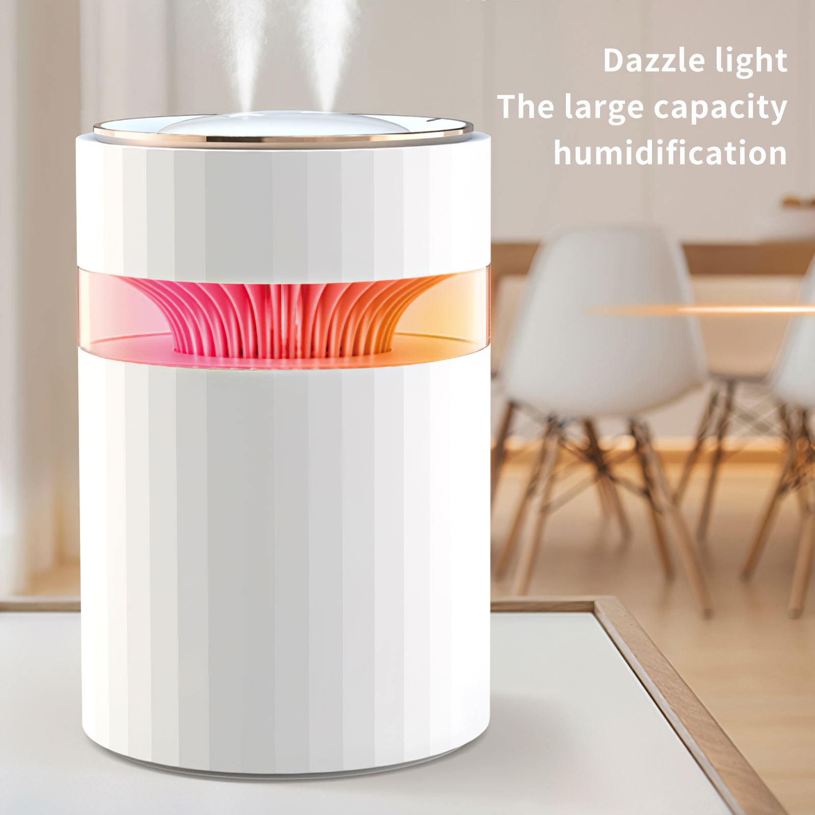 Purificateur d'air à Double pulvérisation avec prise USB, humidificateur de grande capacité pour le bureau et la maison