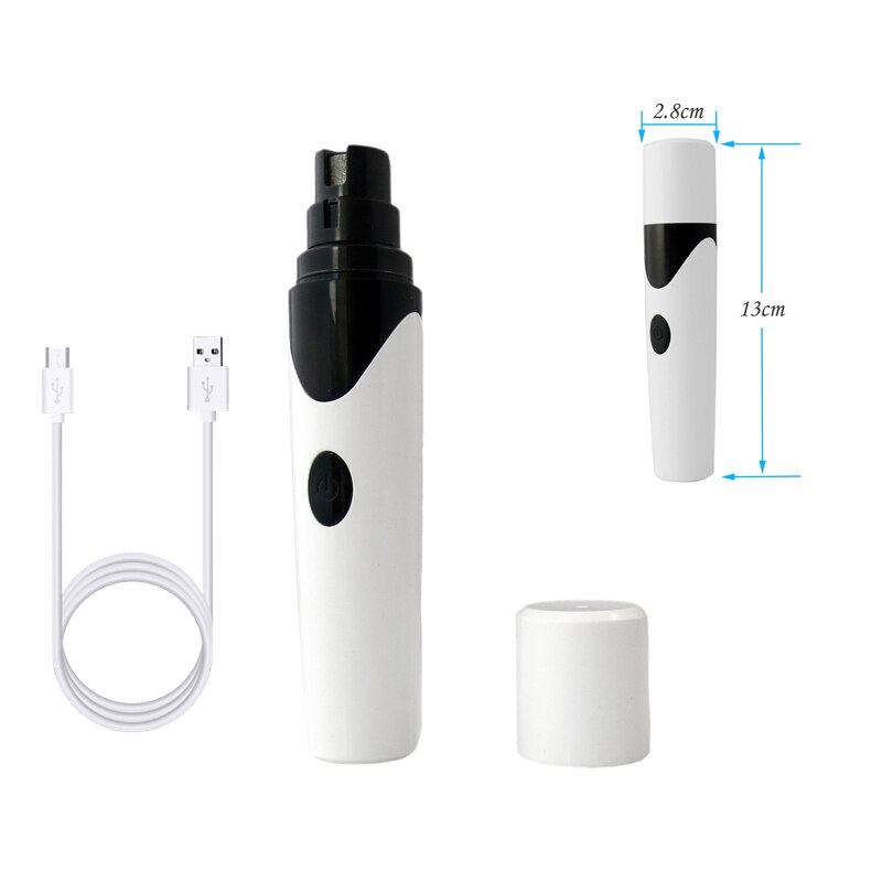 Painless Quiet Electric Nail Clipper Dog Grinder File Pet Claws Grooming and Care Supplies for Dogs Cat Charging Trimmer Tools: 1stgear mute version