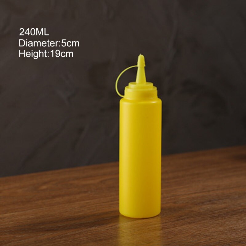 240ml Plastic Sauce Bottle Household Sauce Bottle Portable Tomato Sauce Salad Squeeze Bottles
