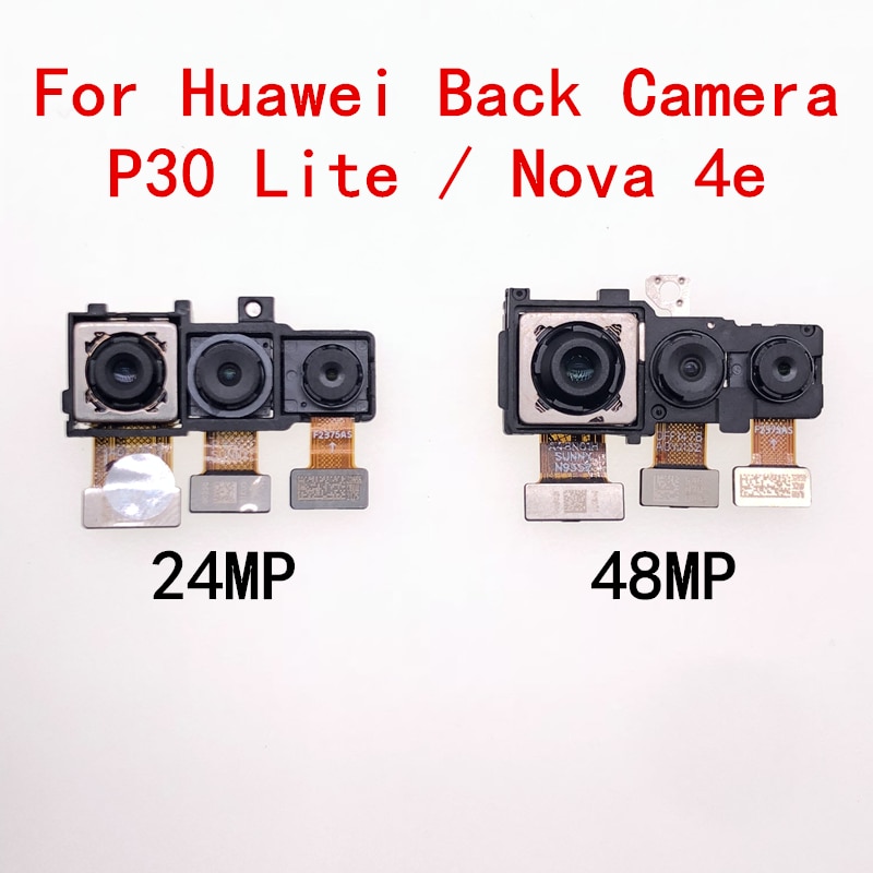 Novo original voltar enfrentando câmera traseira câmera principal grande módulo de câmera flex cabo substituição para huawei p30 lite/nova 4e