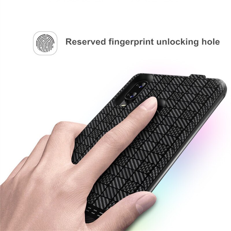 NTSPACE, funda de energía para Xiaomi Mi Play, funda para cargador de batería, batería de respaldo extensible de 5000mAh, funda para carga de batería con Clip trasero