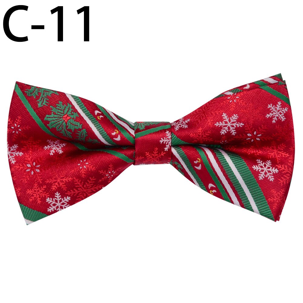 Rbocott julesløyfe barn nyhet sløyfe for gutter snøfnuggtre sløyfe for barn sløyfe størrelse 10cm*5cm: 11