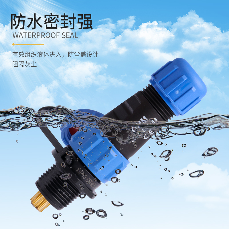 16Mm Waterdichte Connector Sp16 2P 3P 4P 5P 6P 7P 9P Sd 16 Draad Connectoren
