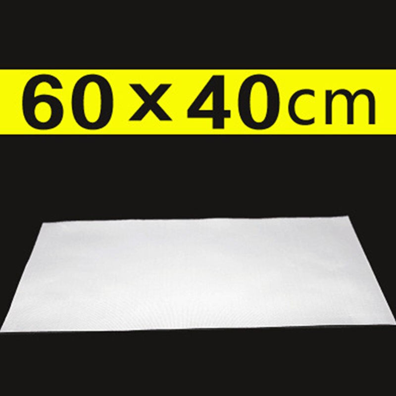 Återanvändbar mikrovågsugn matlagningsplatta non-stick hög temperatur resistent tygduk anti-olja bakugn olja papper: 60 x 40cm vita