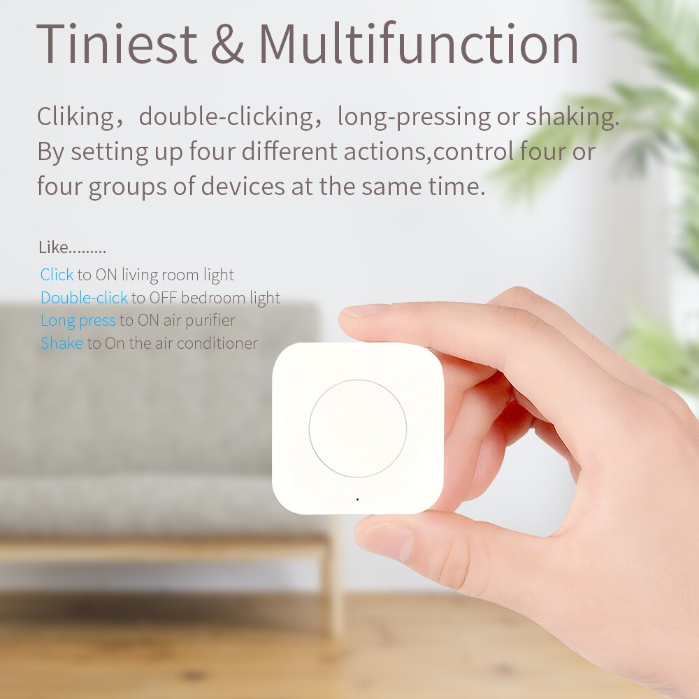 Aqara Wireless Smart Switch Remote Control ZigBee Intelligent Application One Key Control for Xiaomi home mijia App