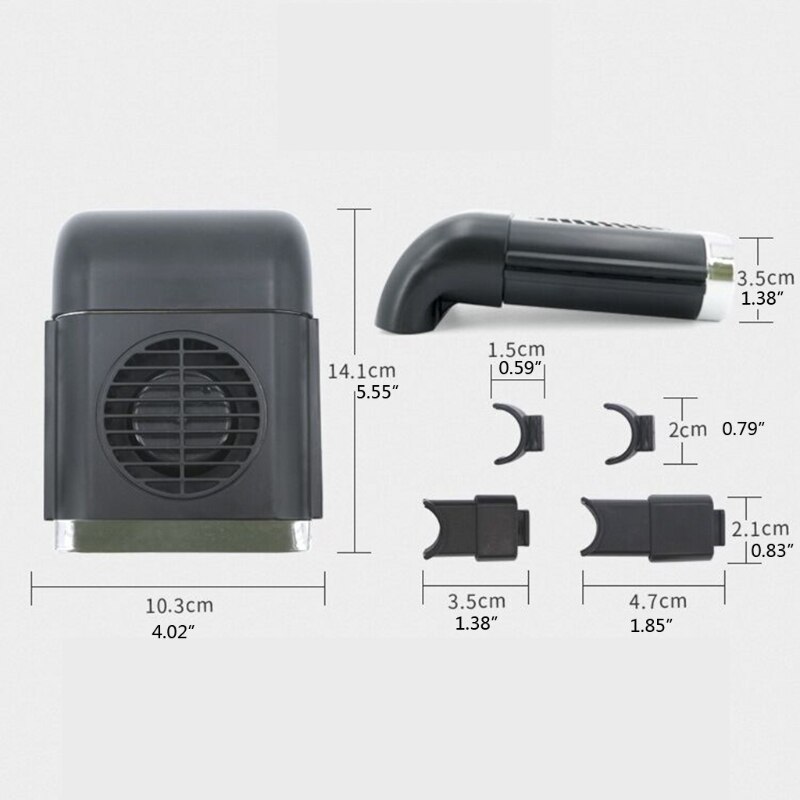 Car Back Seat Mini USB Fan Foldable Silent Fan Three Grade Wind Speed Adjustable Car Cooler Air Cooling Fan