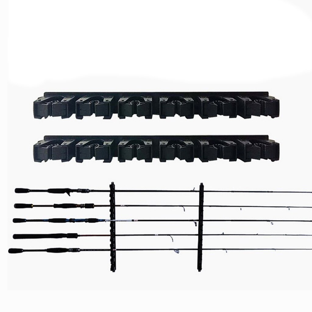 Hengelrek display hengel molenhouder 6- hengels rek standaard thuis garage plafond muurbevestiging opslag visgerei