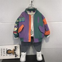 Jongens Bovenkleding Lente Herfst 2022 Kinderen Casual Jas Voor Baby 2 Tot 8 Jaar Kinderen Mode Sport Jassen Kleding Peuter outfits