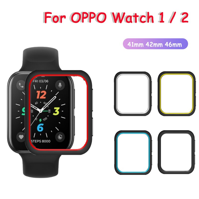 Funda protectora para OPPO Watch 2 42mm 46mm, cubierta de TPU para oppo watch 41mm 46mm, accesorios de parachoques para reloj