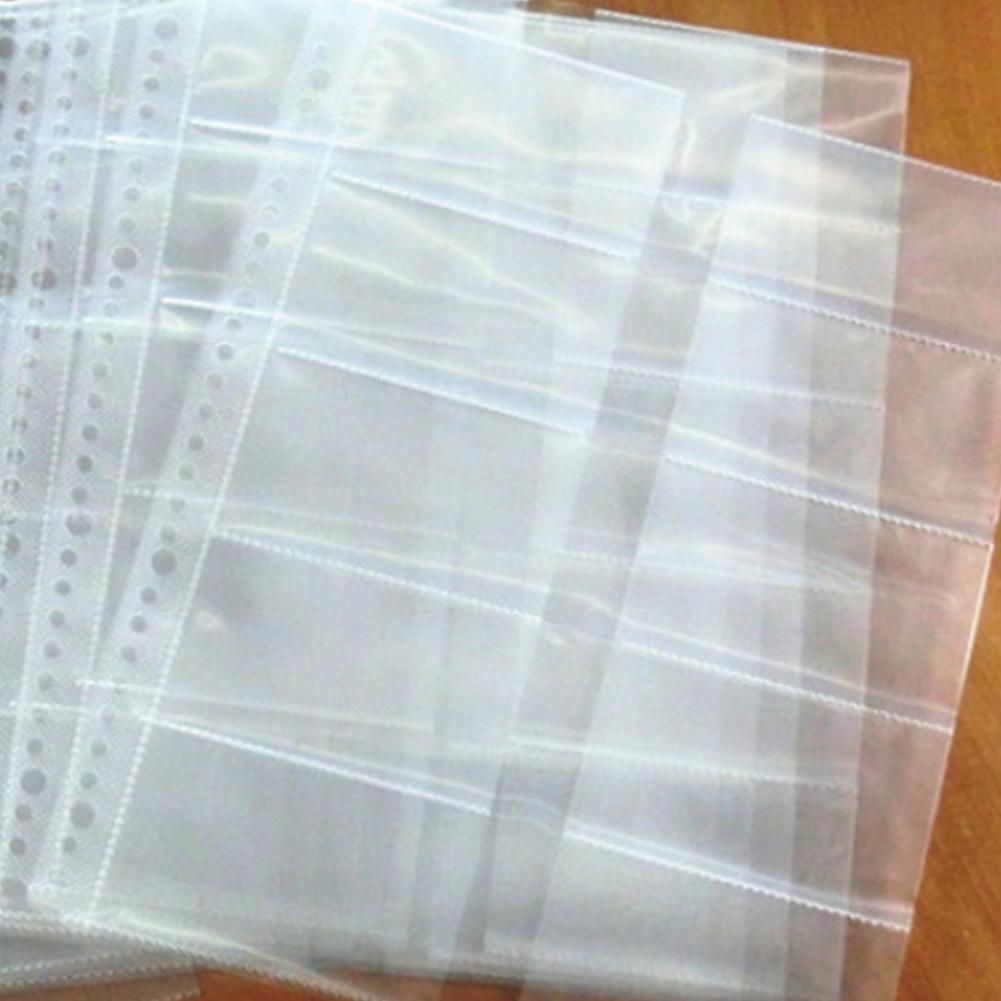 Protectores de hojas sueltas para archivador, hojas transparentes de 30 agujeros, A4, dos lados, 20 tarjetas de colección, carpeta, cuaderno, planificador, 20 Uds.