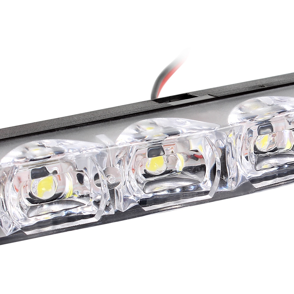 2Pcs 6 Leds Auto Dagrijverlichting Auto-Styling Drl Auto Daytime Lamp Auto Mistlamp Super Heldere waterdicht Dc 12V