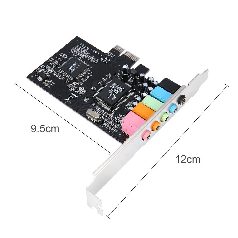 Carte son 5.1 intégrée PCI 32 bits Express x1 PCI-E 5.1ch CMI8738 carte son numérique Audio interne pièces de réparation PC