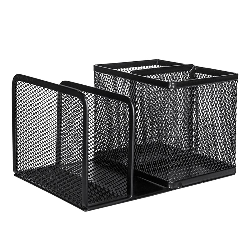 DELI noir support stationnaire en métal bonne Ventilation étudiant papeterie stockage bureau organisateur bureau accessoires organisateur