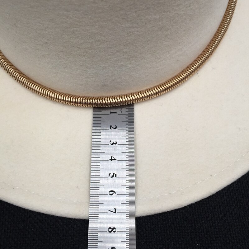 Sombreros de ala ancha con temperamento de diosa, lana blanca, para , Panamá, Europa, Estados Unidos, británico