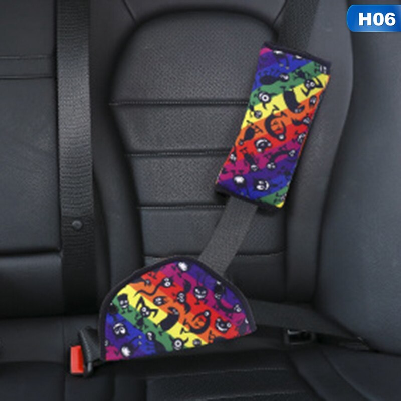 Auto sikkerhedssele holder holder sikkerhedssele polstring betræk til baby barn børn nakke sikkerhed skulderbeskytter skulderpude positioner: H06