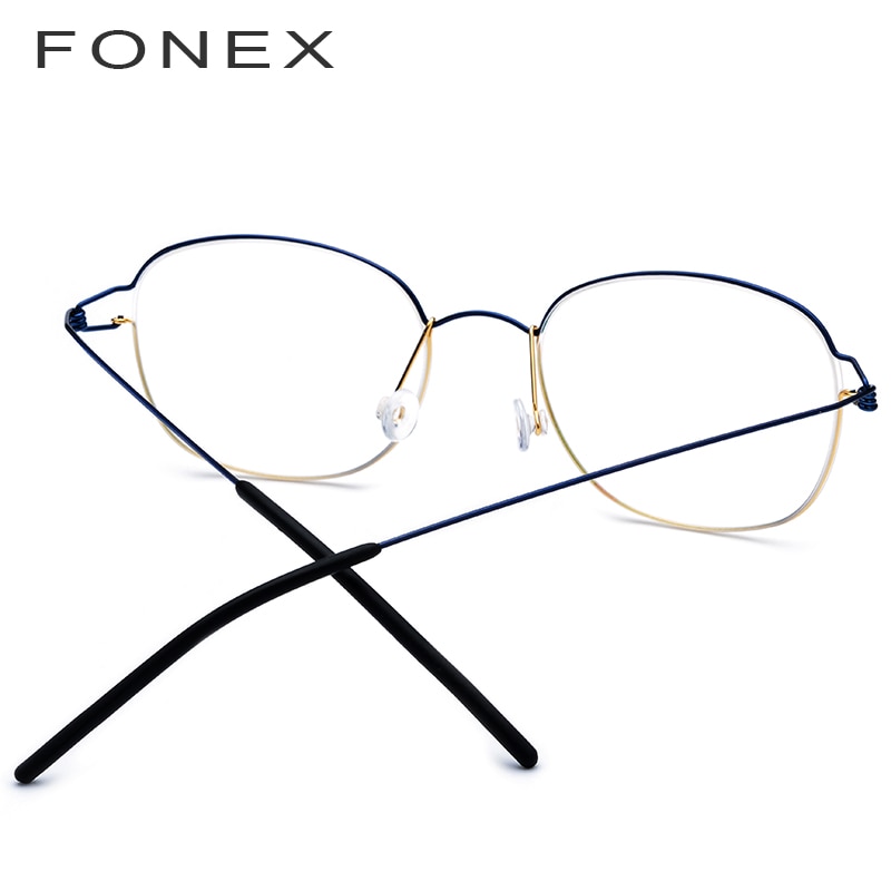 FONEX Titan Legierung Gläser Rahmen Männer Brillen Koreanische Frauen Myopie Optische Rahmen Schraubenlose Brillen 98618