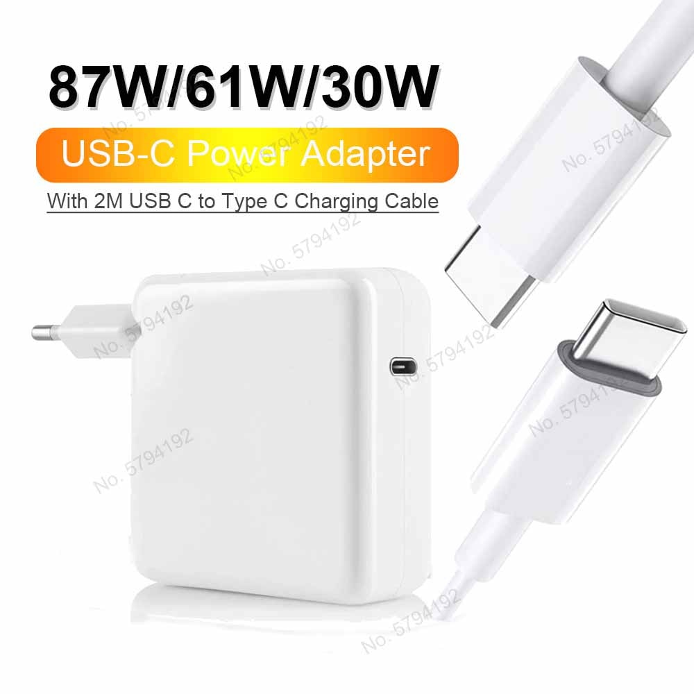 30W 61W 87W PD USB C Notebook Laptops Power Adapter Type-C Fast Charging For Macbook Pro iPhone 13 Huawei Samsung Phone Chargers