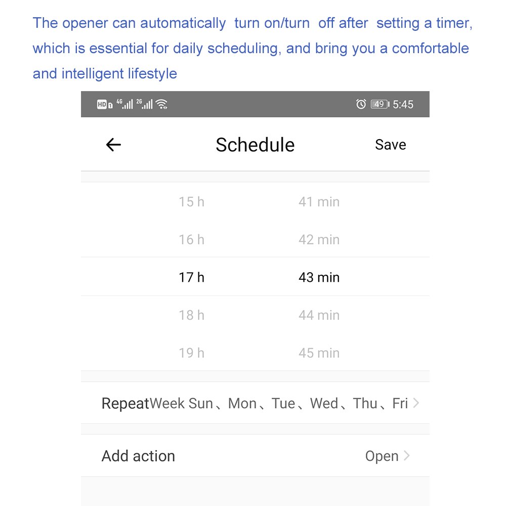 Smart Wi-Fi Garage Door Controller Opener with Remote Controller Car Charger Voice Control for Electric Door Garden Door