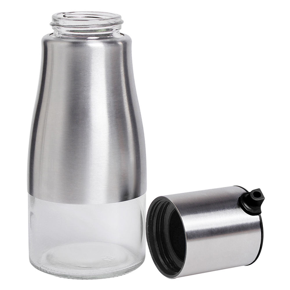 Stainless Olive Oil Bottle No Drip Olive Oil Container Vinegar Grill BBQ Kitchen Tools