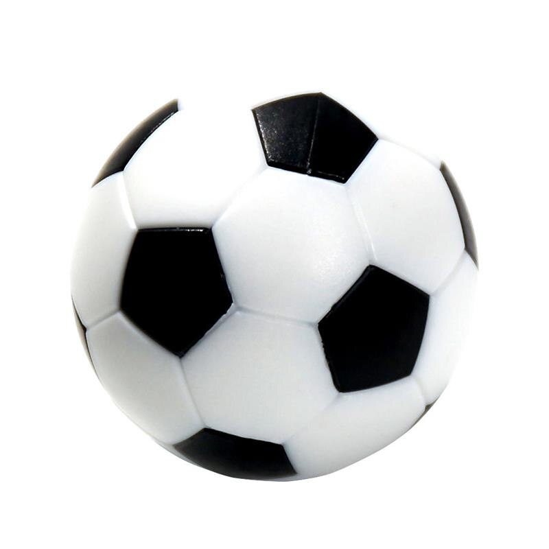 6 st minifotbollar plastboll bordsskiva fotbollsspel ersättning svart och vitt