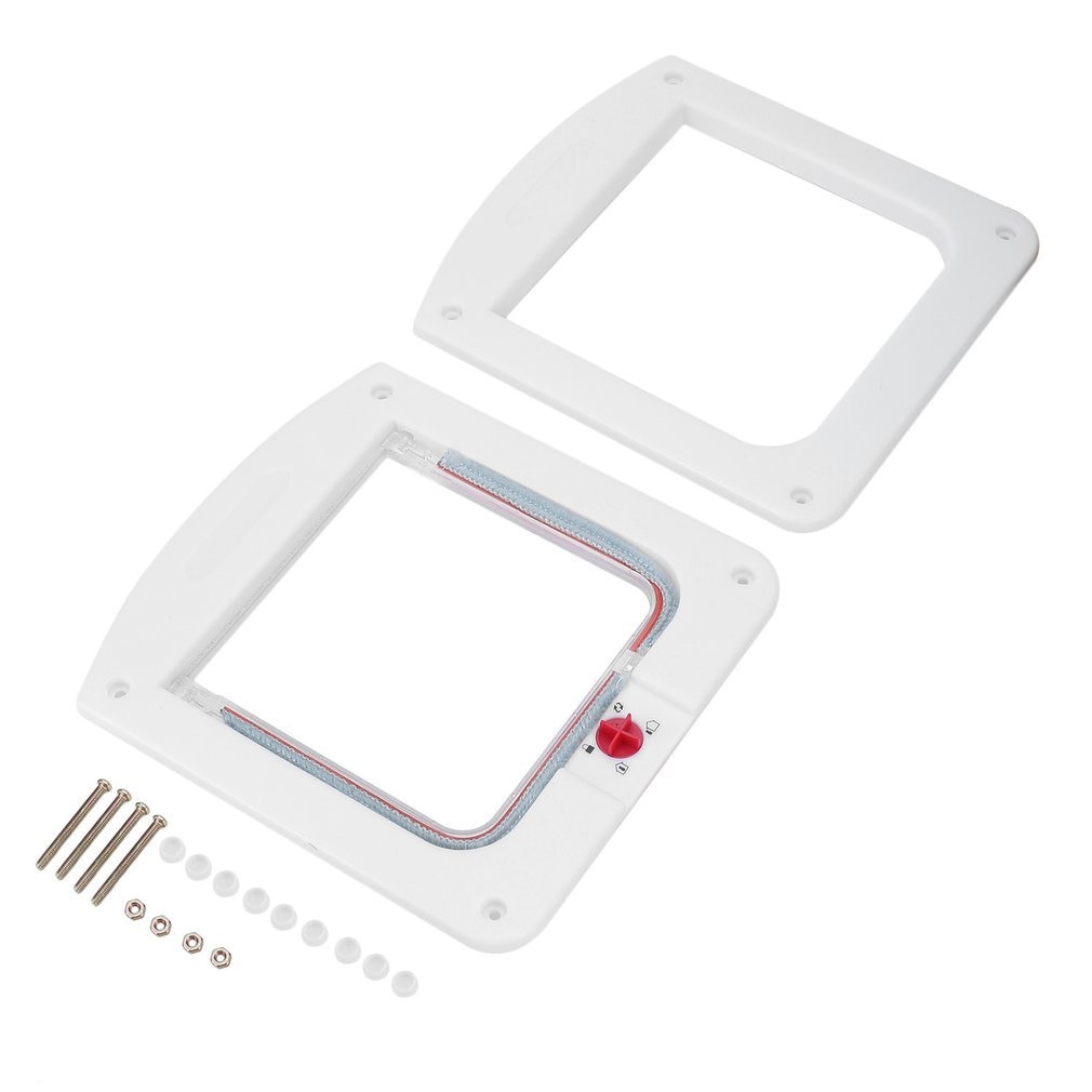 4 Way Locking Lock Pet for Cat Kitty Small Dog Doggy Puppy Flap Safe Door Tunne Search