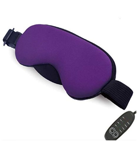 Hete Stoom Eyepatch Massager Usb Temperatuurregeling Warmte Stoom Oog Cover Te Verlichten Puffy Dark Cirkel Droge Ogen Stress Massage: Purple