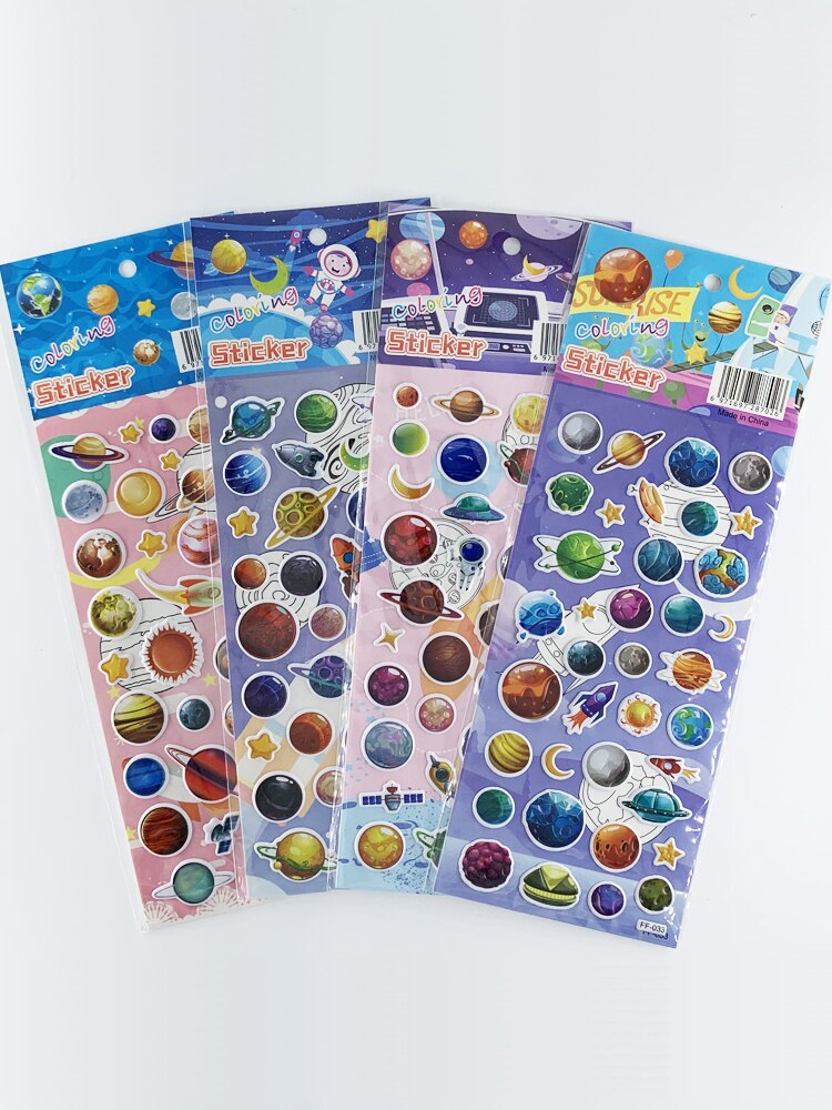 4 blätter/einstellen 3D Raum Planeten aufbringen blasiert Schaum Aufkleber für freundlicher Scrapbooking Aufkleber DIY Dekoration