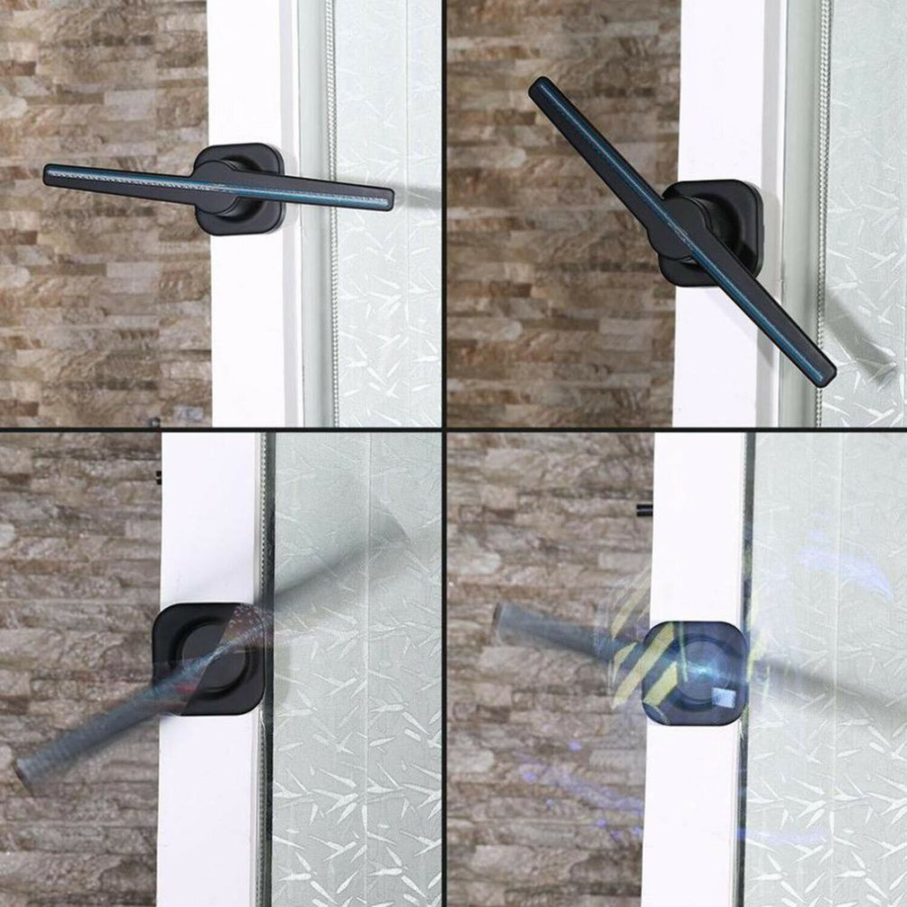 3D Fan Hologram Projector Wall-mounted Wifi Led Sign Holographic Lamp Player Remote Advertising Display support Images and video