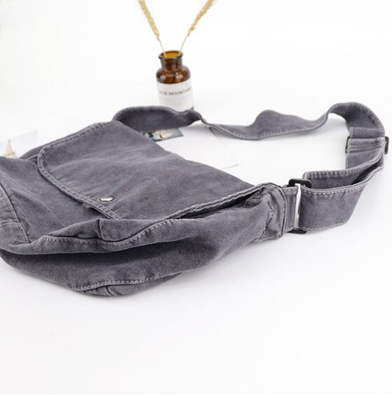 16A toile Hobo sac à bandoulière femme étudiant école décontracté tissu sac de messager femmes adolescent doux Simple sac à bandoulière